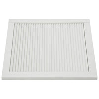 Set di 4 ante a persiana in legno massello di pino, ante per armadi, ante per ripiani, per armadio, guardaroba, guardaroba, 39,5 x 39,4 cm, bianco 02_0003926