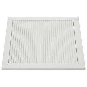 Set di 4 ante a persiana in legno massello di pino, ante per armadi, ante per ripiani, per armadio, guardaroba, guardaroba, 39,5 x 39,4 cm, bianco 02_0003926