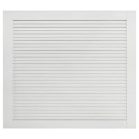 Porta persiana in legno massello di pino, porta dell'armadio, rivestimento per porta dell'armadio, guardaroba, paravento, bianco 39,5 x 49,4 cm 02_0003879