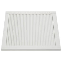 Porta persiana in legno massello di pino, porta dell'armadio, rivestimento per porta dell'armadio, guardaroba, paravento, bianco 39,5 x 49,4 cm 02_0003879