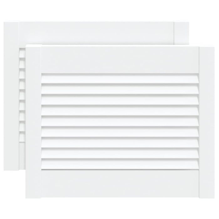 Ante a Lamelle 2 pz Bianche 39,5x49,4 cm in Legno di Pino 151146