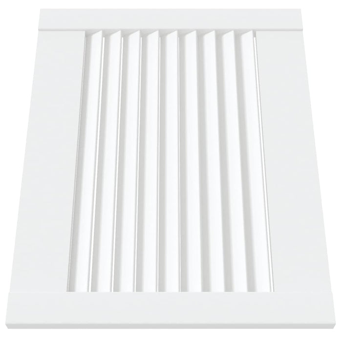 Ante a Lamelle 2 pz Bianche 39,5x49,4 cm in Legno di Pino 151146