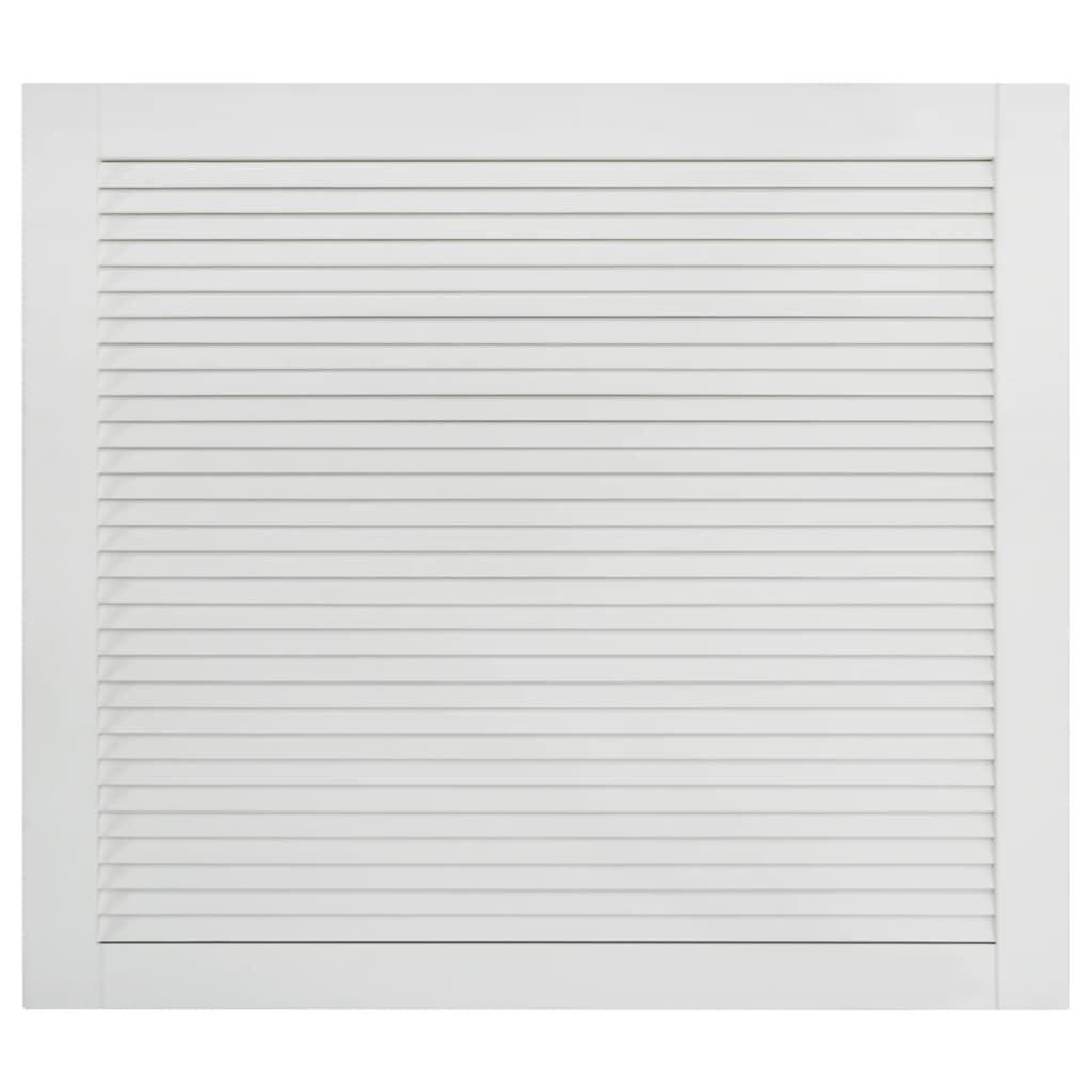 Set di 4 ante in legno massello di pino, ante con persiane, ante per armadi, ante per ripiani, rivestimento per armadio, guardaroba, guardaroba, 39,5 x 49,4 cm, bianco 02_0003927