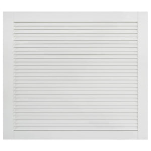 Set di 4 ante in legno massello di pino, ante con persiane, ante per armadi, ante per ripiani, rivestimento per armadio, guardaroba, guardaroba, 39,5 x 49,4 cm, bianco 02_0003927