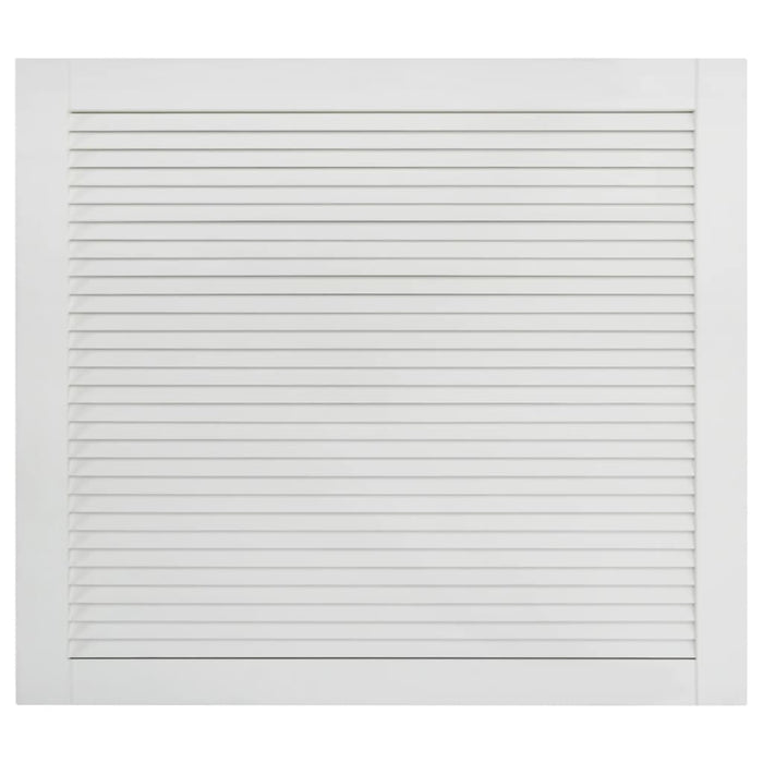 Set di 4 ante in legno massello di pino, ante con persiane, ante per armadi, ante per ripiani, rivestimento per armadio, guardaroba, guardaroba, 39,5 x 49,4 cm, bianco 02_0003927