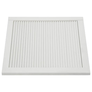 Set di 4 ante in legno massello di pino, ante con persiane, ante per armadi, ante per ripiani, rivestimento per armadio, guardaroba, guardaroba, 39,5 x 49,4 cm, bianco 02_0003927