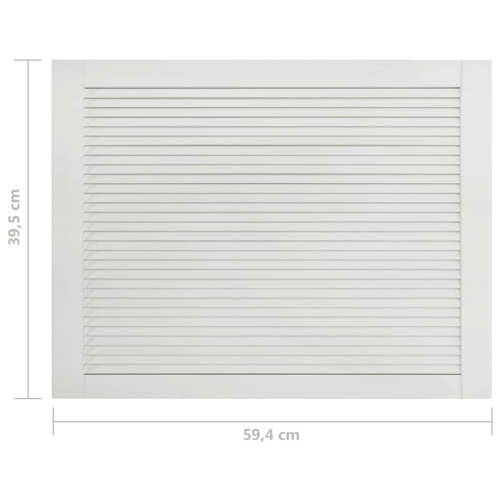Porta a persiana in legno massello di pino bianco 39,5 x 59,4 cm 02_0003880