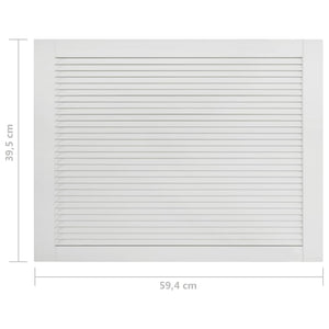Porta a persiana in legno massello di pino bianco 39,5 x 59,4 cm 02_0003880