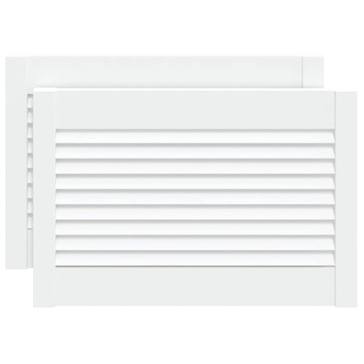 Ante a Lamelle Bianche 2 pz Bianche 39,5x59,4 cm Legno di Pino 151149