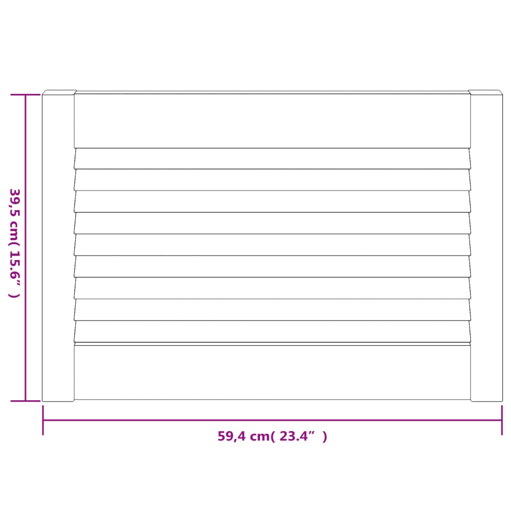 Ante a Lamelle 2 pz Legno Massello di Pino Bianche 39,5x59,4 cm cod mxl 67404