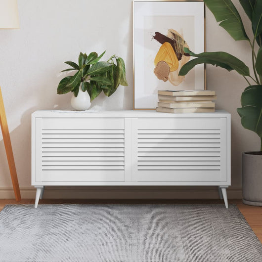 Ante a Lamelle 2 pz Legno Massello di Pino Bianche 39,5x59,4 cm cod mxl 67404