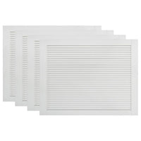 Set di 4 ante con persiana, ante per armadi, ante per scaffali, per armadio, guardaroba, guardaroba, 39,5 x 59,4 cm, in legno massello di pino bianco 02_0003928