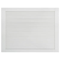 Set di 4 ante con persiana, ante per armadi, ante per scaffali, per armadio, guardaroba, guardaroba, 39,5 x 59,4 cm, in legno massello di pino bianco 02_0003928