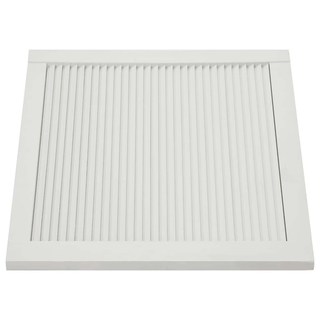 Set di 4 ante con persiana, ante per armadi, ante per scaffali, per armadio, guardaroba, guardaroba, 39,5 x 59,4 cm, in legno massello di pino bianco 02_0003928