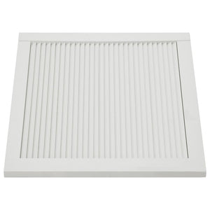 Set di 4 ante con persiana, ante per armadi, ante per scaffali, per armadio, guardaroba, guardaroba, 39,5 x 59,4 cm, in legno massello di pino bianco 02_0003928