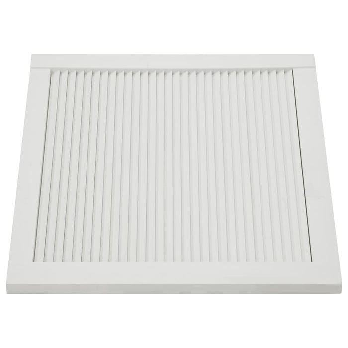 Set di 4 ante con persiana, ante per armadi, ante per scaffali, per armadio, guardaroba, guardaroba, 39,5 x 59,4 cm, in legno massello di pino bianco 02_0003928