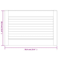 Ante a Lamelle Bianche 4 pz Bianche 39,5x59,4 cm Legno di Pino