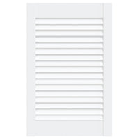 Anta con Design a Lamelle Bianca 61,5x39,4 cm in Legno di Pino 151151