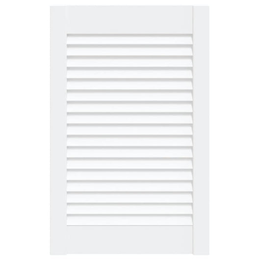 Anta con Design a Lamelle Bianca 61,5x39,4 cm in Legno di Pino 151151