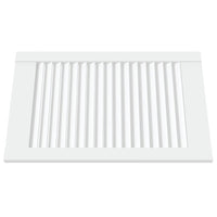 Anta con Design a Lamelle Bianca 61,5x39,4 cm in Legno di Pino 151151
