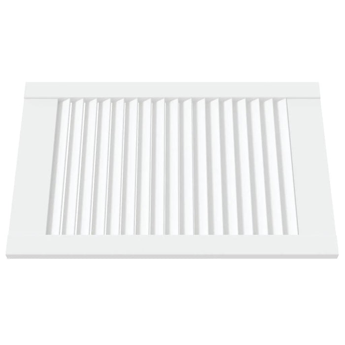 Anta con Design a Lamelle Bianca 61,5x39,4 cm in Legno di Pino 151151