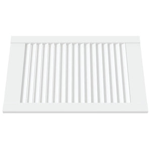 Anta a Lamelle in Legno Massello di Pino Bianca 61,5x39,4 cm cod mxl 56460