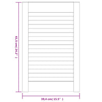 Anta a Lamelle in Legno Massello di Pino Bianca 61,5x39,4 cm cod mxl 56460