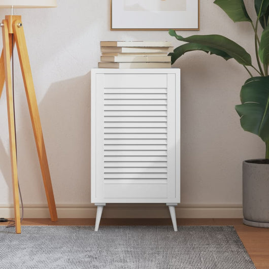 Anta a Lamelle in Legno Massello di Pino Bianca 61,5x39,4 cm cod mxl 56460