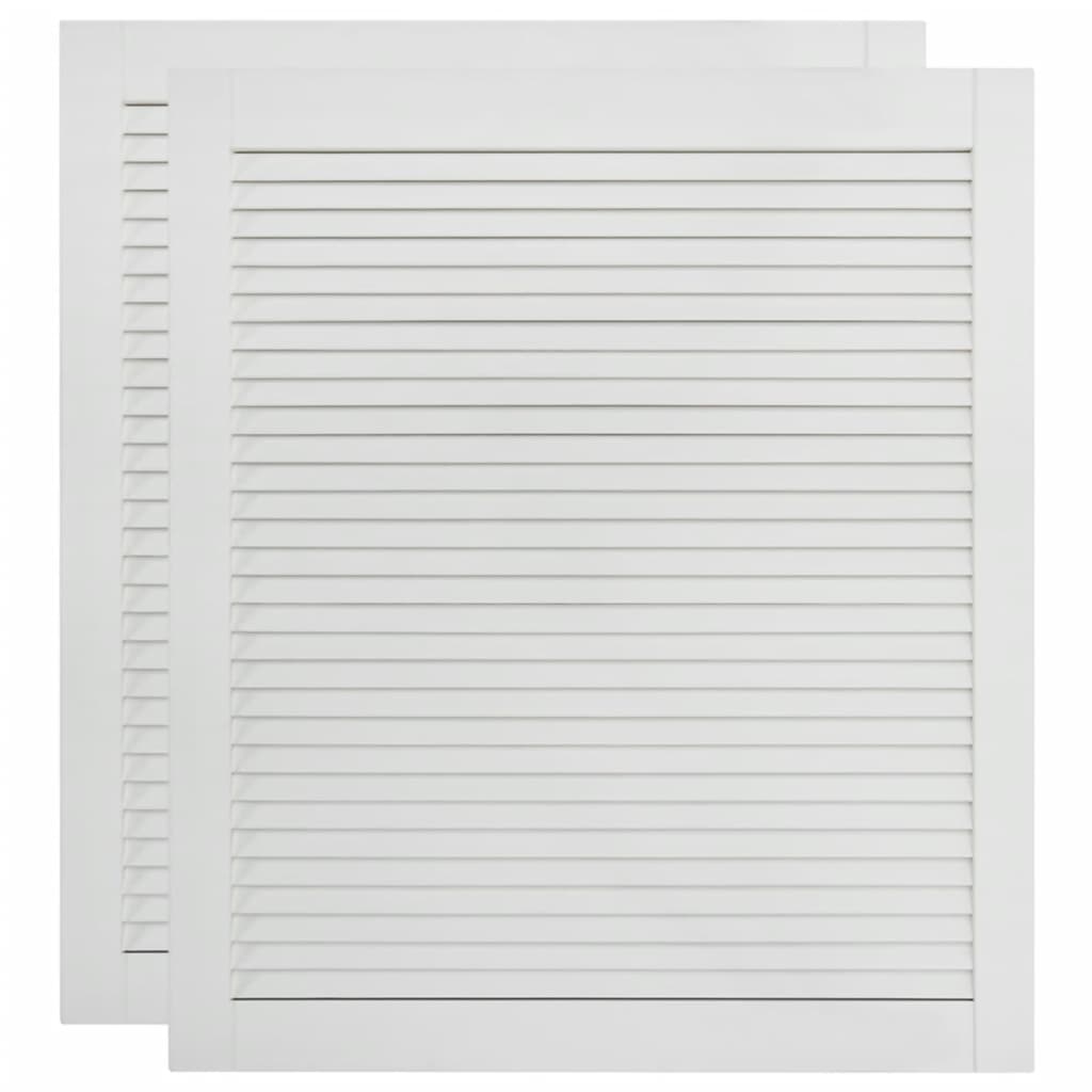 Ante a persiana 2 pezzi in legno di pino massiccio 61,5 x 49,4 cm bianco 02_0003906