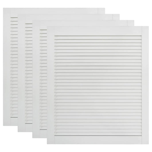 Ante a persiana 4 pezzi in legno di pino massiccio 61,5x49,4 cm bianco 02_0003930