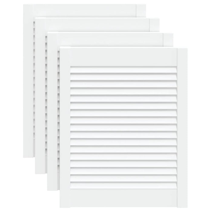 Ante a Lamelle 4 pz Bianche 61,5x49,4 cm in Legno di Pino 151156