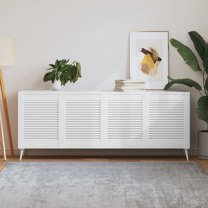 Ante a Lamelle 4 pz Bianche 61,5x49,4 cm in Legno di Pino 151156