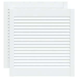 Ante a Lamelle 2 pz Legno Massello di Pino Bianche 61,5x59,4 cm cod mxl 56680