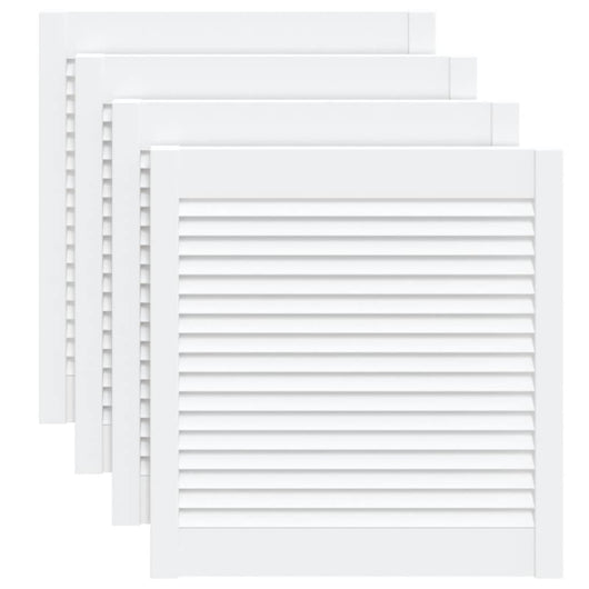 Ante a Lamelle 4 pz Bianche 61,5x59,4 cm in Legno di Pino 151159