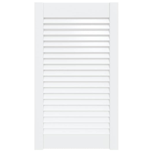 Anta con Design a Lamelle Bianca 69x39,4 cm in Legno di Pino 151160