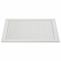 Anta con persiana, anta dell'armadio, mensola, rivestimento dell'anta per armadio, guardaroba, paravento, 69 x 39,4 cm, in legno massello di pino bianco 02_0003884