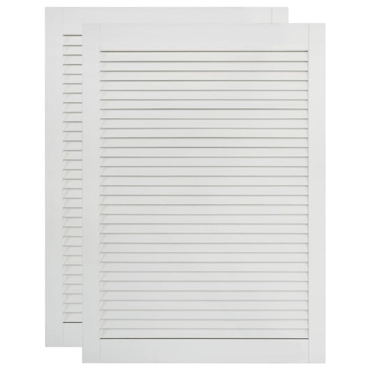 Ante a persiana 2 pezzi in legno di pino massiccio 69 x 39,4 cm bianco 02_0003908