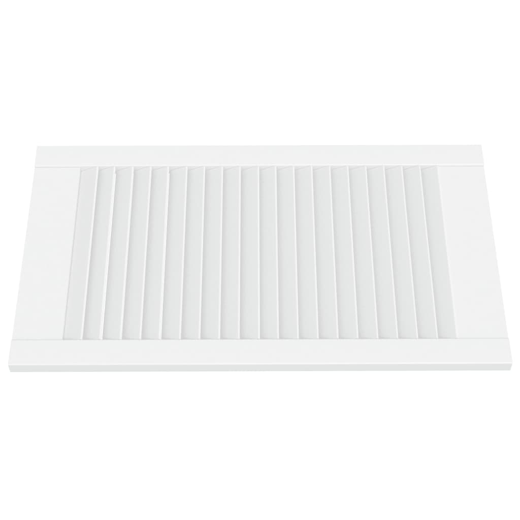 Ante a Lamelle 2 pz in Legno Massello di Pino Bianche 69x39,4cm cod mxl 55507