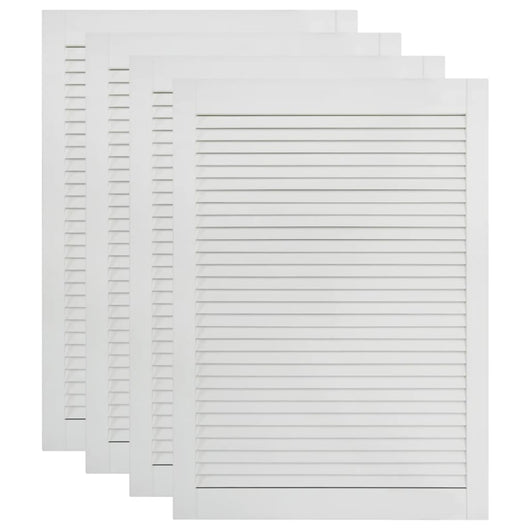 Ante a persiana 4 pezzi in legno di pino massiccio bianco 69 x 39,4 cm 02_0003932