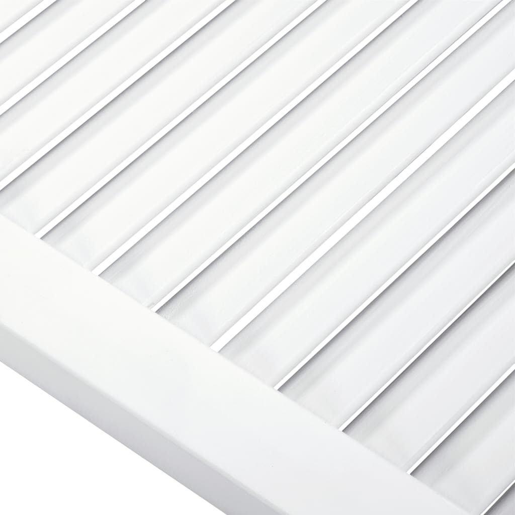 Ante a Lamelle 4 pz in Legno Massello di Pino Bianche 69x39,4cm cod mxl 59044