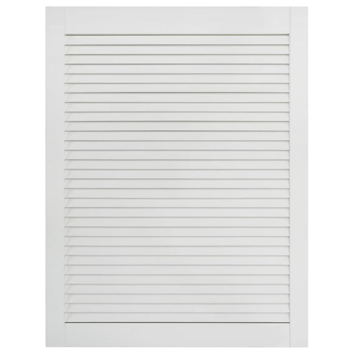 Porta a persiana in legno massello di pino bianco 69 x 494 cm 02_0003885