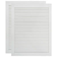 Ante a persiana 2 pezzi in legno di pino massiccio bianco 69x49,4 cm 02_0003909