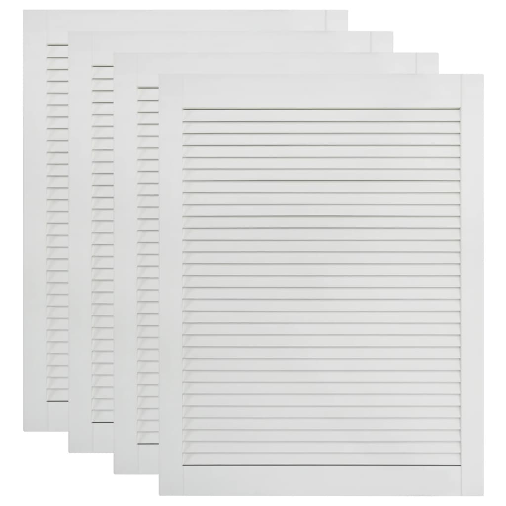 Ante a persiana 4 pezzi in legno di pino massiccio bianco 69 x 49,4 cm 02_0003933