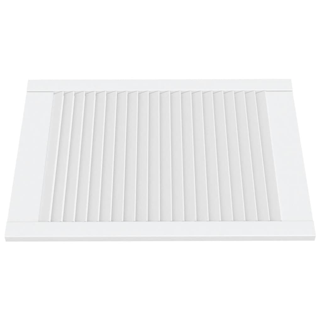 Ante a Lamelle 4 pz in Legno Massello di Pino Bianche 69x49,4cm cod mxl 58010