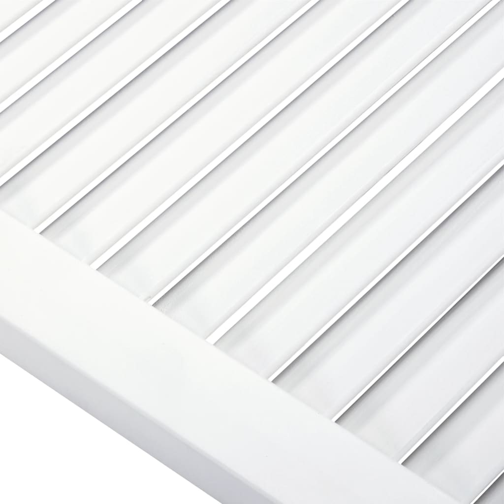 Ante a Lamelle 4 pz in Legno Massello di Pino Bianche 69x49,4cm cod mxl 58010