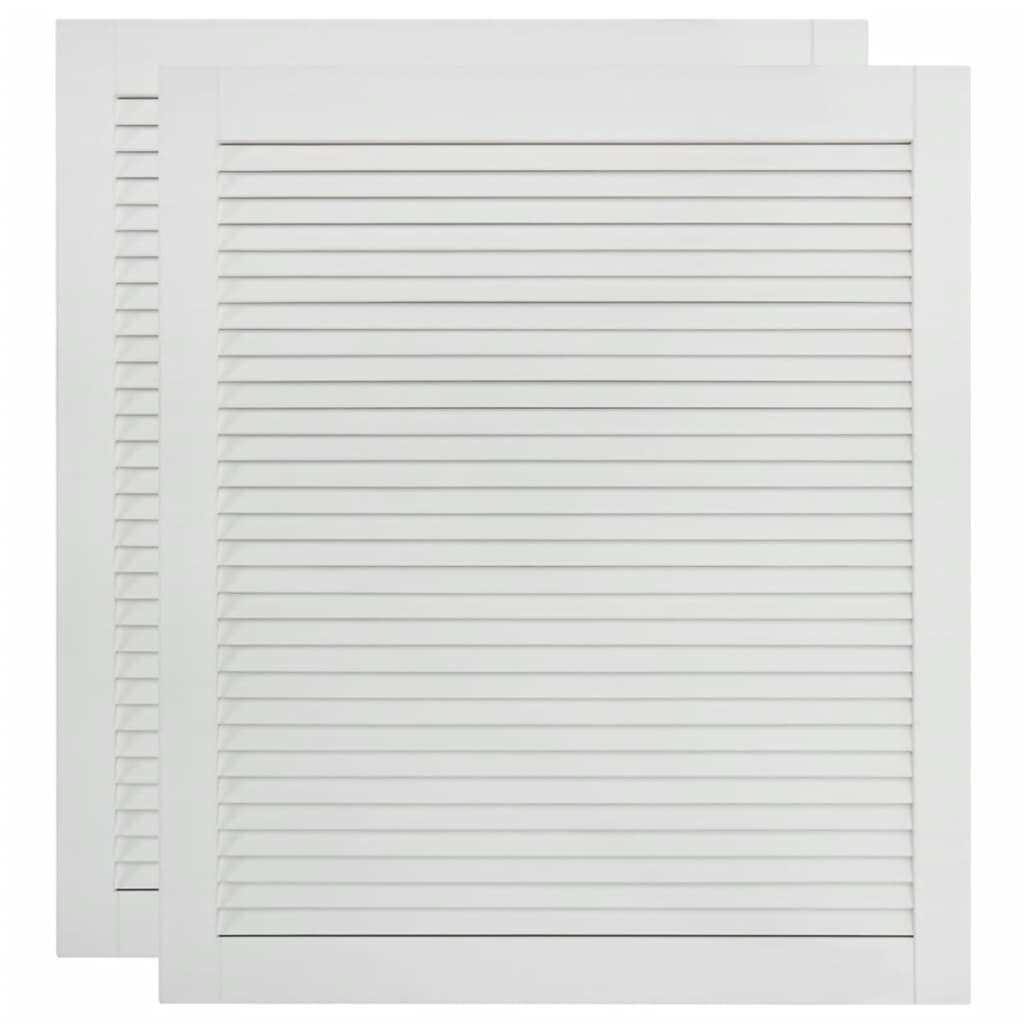 Ante a persiana 2 pezzi in legno di pino massiccio bianco 69x59,4 cm 02_0003910