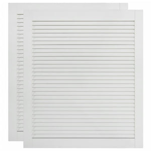 Ante a persiana 2 pezzi in legno di pino massiccio bianco 69x59,4 cm 02_0003910