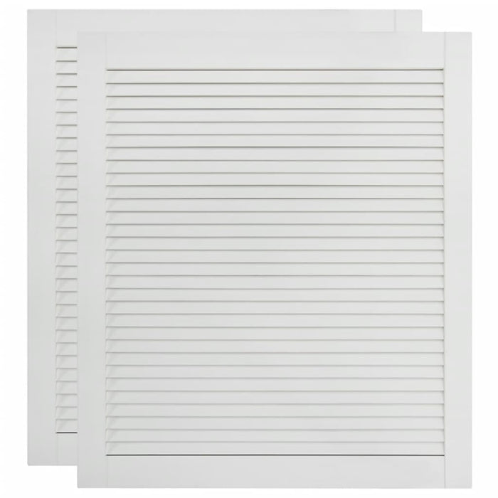 Ante a persiana 2 pezzi in legno di pino massiccio bianco 69x59,4 cm 02_0003910