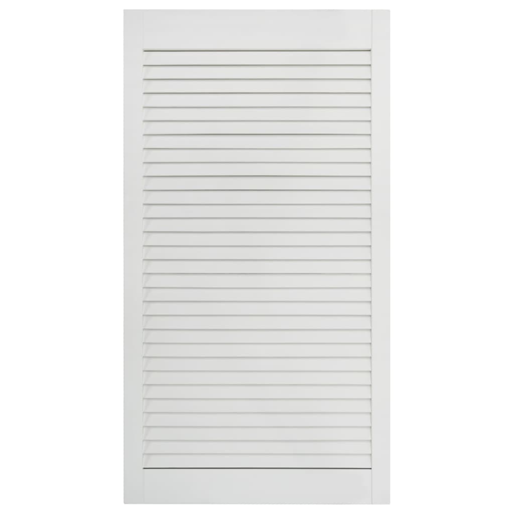 Porta a persiana 99,3 x 39,4 cm legno massello di pino bianco 02_0003887