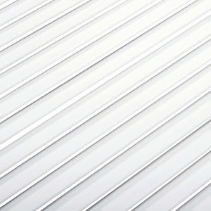 Anta con Design a Lamelle Bianca 99,3x39,4 cm in Legno di Pino 151169